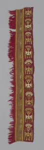 Fringing Prints: Fragment (Loincloth), Peru, A. D. 1250/1470. Creator: Unknown