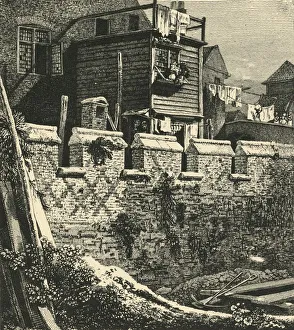 Washing Prints: Fragment of London Wall at St. Giles