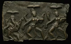 Gods Gallery: Fragment of Mother Goddesses (Matrika) Panel with Ganesha, 10th / 11th century