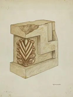 Portion Prints: Fragment from Original Architrave of Mission Church Facade