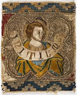 Tuscany Collection: Fragment from an Orphrey, Florence, 1360s. Creator: Unknown