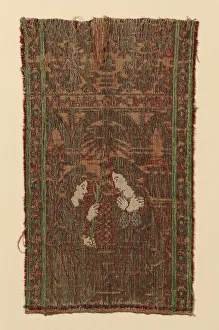 Fragment from an Orphrey, Italy, 15th century. Creator: Unknown Fragment from an Orphrey, Italy, 15th century. Creator: Unknown