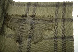 Check Prints: Fragment of oven cloth, and reconstruction, from Halstatt, Austria. Celtic Iron Age