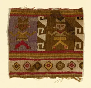 Chancay Prints: Fragment, Peru, 900 / 1470. Creator: Unknown