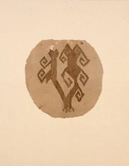Fragment, Peru, A. D. 1000 / 1476. Creator: Unknown
