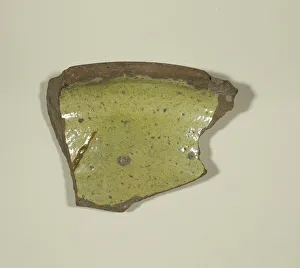 Fragment of a Plate, 13th-14th century. Creator: Unknown