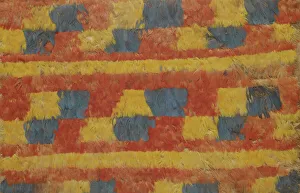 Pre Colombian Prints: Fragment (Possibly From a Tunic), Peru, 600 / 1532 A. D. Creator: Unknown