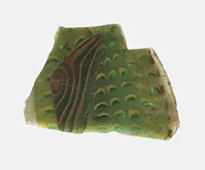 Fragment of a Revetment Depicting Fish Scales, 1st century BCE-1st century CE