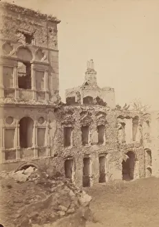 Fragment of ruins Krzyztopor Castle, Ujazd, around 1890. Creator: Unknown