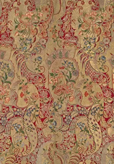 Fragment of Silk Cloth, Early 17th cen. Artist: West European Applied Art Fragment of Silk Cloth, Early 17th cen. Artist: West European Applied Art