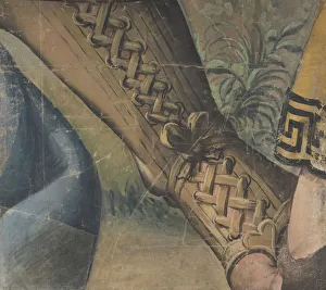 Laces Prints: Fragment of a Tapestry Cartoon: Foot in a Buskin, Drapery, and a Plant, 1500-1550