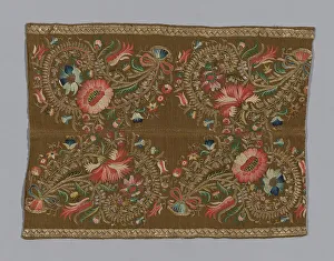 Towel Prints: Fragment (Towel End), Turkey, 19th century. Creator: Unknown