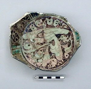 Fragmented Prints: Fragmentary base of a bowl, 12th-13th century. Creator: Unknown