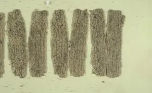 Fragmentary Buddhist text, c5th-3rd century BC. Creator: Unknown