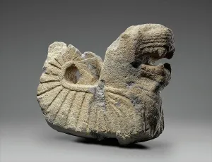 Etruria Prints: Fragmentary Winged Lion, 6th century B.C. Creator: Unknown
