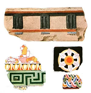 Fragments of decoration from Delos, Greece, (1928). Creator: Unknown