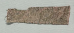 Three Fragments of Italian Gothic Silk, 1350-1399. Creator: Unknown