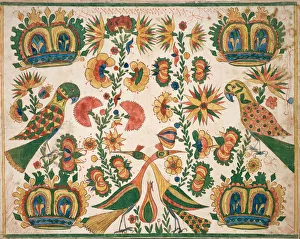 Peacock Prints: Fraktur, ca. 1770-1800. Creator: Johann Heinrich Otto
