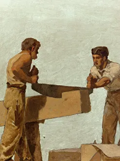 Manual Prints: The frame: Sketch for the school in rue Chateau-Landon