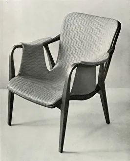 The Studio Ltd Prints: Framed chair, Designed by Axel Larsen for the Institute of Handicrafts, Stockholm
