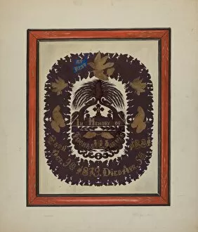 Framed Paper Cutting, c. 1938. Creator: Clyde L. Cheney