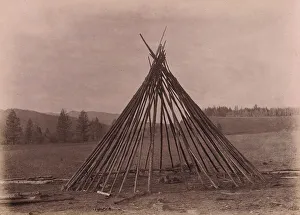 Bark Prints: Framework for a Birchbark Yurt, 1897. Creator: Unknown