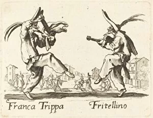Commedia Dellarte Gallery: Franca Trippa and Fritellino. Creator: Unknown