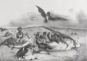 Grandville Jj Collection: France Delivered to the Crows, 1831. Creator: Delaporte