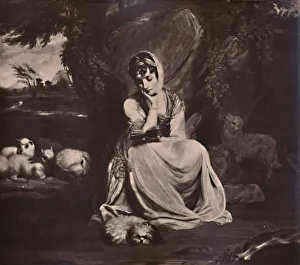 Crewe Prints: Frances Anne Crewe, Lady Crewe, as St Genevieve, c1773 (1894). Artist: Thomas Watson