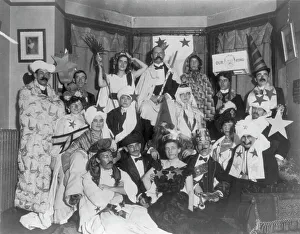 Photojournalism Prints: Frances Benjamin Johnston, with friends at costume party