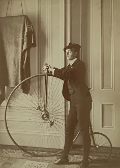 Photojournalism Prints: Frances Benjamin Johnston, full-length self-portrait dressed as a man with false