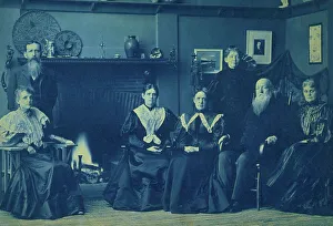 Group Portraits 1890 1900 Gmgpc Prints: Frances Benjamin Johnston posed with six members of her family
