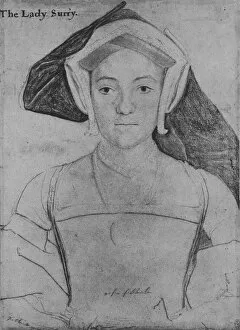 Chalk Collection: Frances, Countess of Surrey, c1532-1533 (1945). Artist: Hans Holbein the Younger