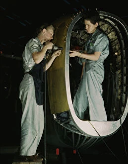 Aeronautical Engineer Gallery: Frances Eggleston, aged 23, came from Oklahoma...Consolidated Aircraft Corp. Fort Worth, TX, 1942