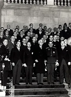 Francesc Macia, President of the Generalitat de Catalonia, along with other political figures