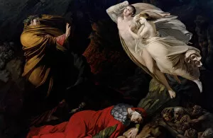 Dante Alighieri Collection: Francesca da Rimini in Dantes Hell, 1810. Creator: Monti, Nicola (1780-1864)