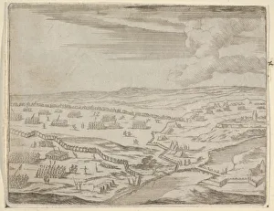 Bartolomeo Prints: Francesco I d Este Approches the Camp of the Enemy Under the Pretext of Battle