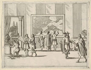 Domenico Gallery: Francesco I d Este Invites Foreign Scholars to Court, from L Idea di un Principe ed Eroe