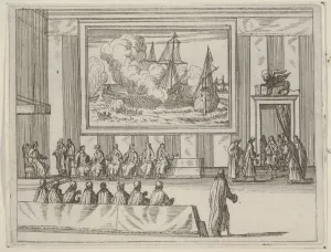 Bartolomeo Prints: Francesco I d Este Presents Himself with Warmth and Humility with Representatives of