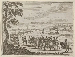 Bartolomeo Prints: Francesco I d Este Secures the Fort and the Land to Protect from the German Troops