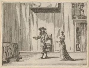 Gamberti Prints: Francesco I d Este Speaks About his Victories with an Honest Comportment