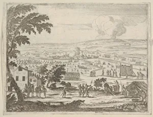 Bartolomeo Prints: Francesco I d Este Suffers the Mortal Blow of a Bullet While Under Pavia