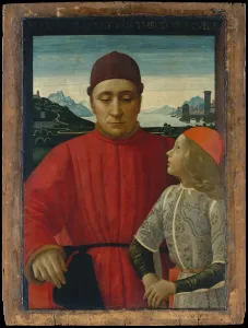 Tempera On Wood Prints: Francesco Sassetti (1421-1490) and His Son Teodoro