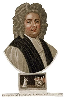 Bishop Of Rochester Collection: Francis Atterbury, Bishop of Rochester, 18th century. Artist: J Chapman