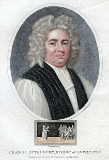 Bishop Of Rochester Collection: Francis Atterbury, English man of letters, politician and bishop, 1798. Artist: J Chapman