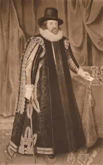 Viscount Prints: Francis Bacon, Viscount St. Albans, c1600, (1904). Artist: Paulus van Somer