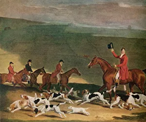 Woodman Prints: Francis Dukinfield Astley, Esq. and his Harriers, 1809. (1941). Artist: Richard Woodman