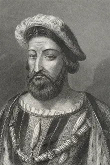 Francois Prints: Francis I, (1494-1547), King of France from 1515 to 1547, 1856. Creator: Charles Geoffroy