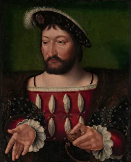 Cleve Prints: Francis I (1494-1547), King of France. Creator: Workshop of Joos van Cleve (Netherlandish