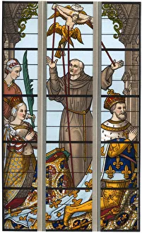Francois I Prints: Francis I and Eleonore at their Devotions, 1515-1547, (1870). Artist: Franz Kellerhoven